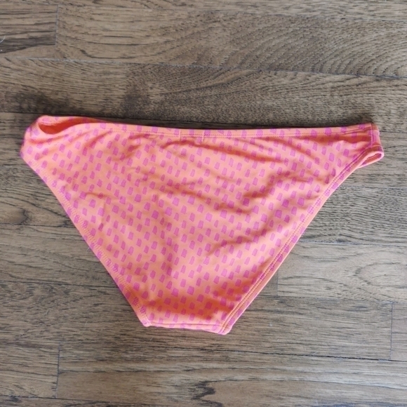 AERIE Bikini Bottom Hipster Pink Orange Small Sm New - Picture 2 of 4
